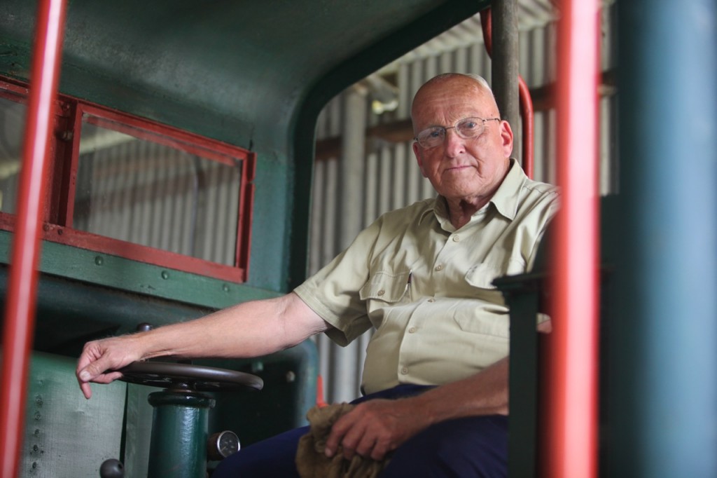 Brian Parkes - the last driver of the 'Green Frog', now retired in Byron Bay