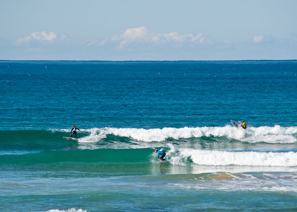 Beautiful weather and great waves made for a perfect day out.  Photo: Ness Moore