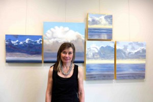 Denise Morden with Ocean View series
