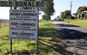 The entry sign to Old Bonalbo 