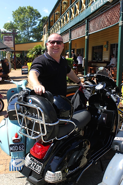 Wayne Norris and his immaculate Vespa 2000 PX200