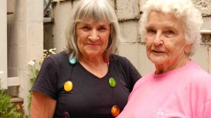 President of the CWA rooms Ruth Ryan, (left) and Sybil Johnston, Vice President.  