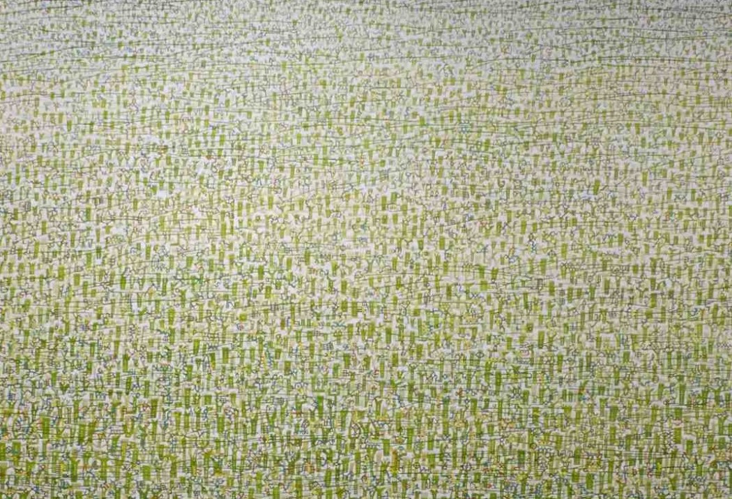 Detail of Robert Ryan's 'Belongil Fields'.  Photograph: Paula Hagiefremidis