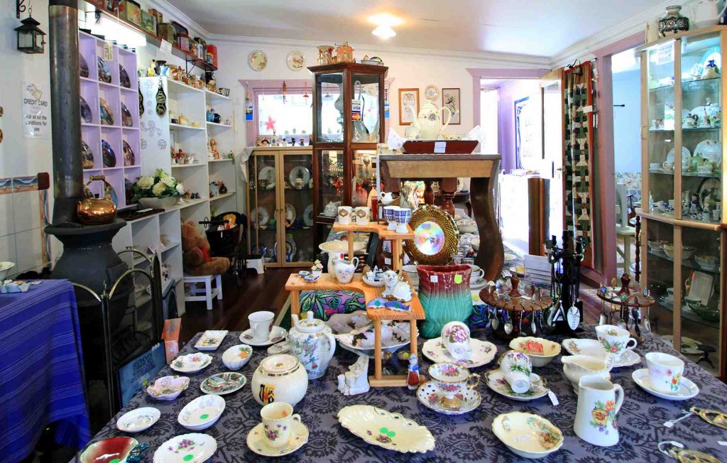A large collection of china and porcelain wares can be found among the treasures at Calamia Cottage Collectibles in Old Grevillia.