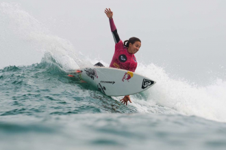 Sally Fitzgibbons shows off her determination to be the best in Sally: Behind the Smile. Photograph: ABC.net