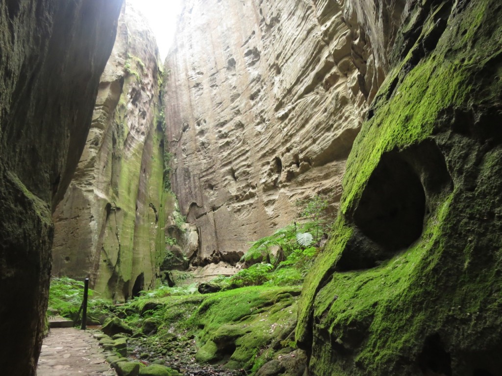 The Amphitheatre in the Gorge - impossible not to test the acoustics...