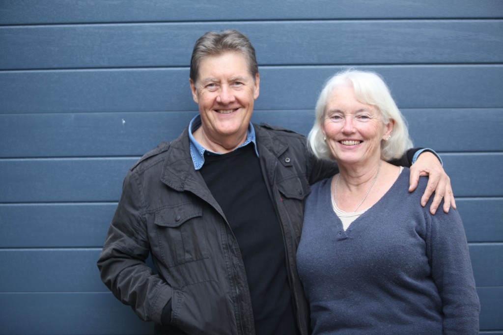 Russell Eldridge and his partner, writer and designer Brenda Shero.