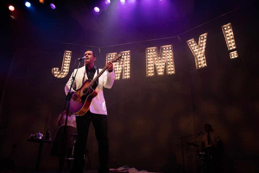 Michael Tuahine stars as Jimmy Little in the Queensland Theatre Company production of Country Song.