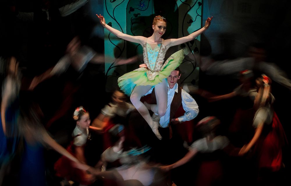 Laura Kate Terry dancing in the Byron Ballet production of Coppelia.