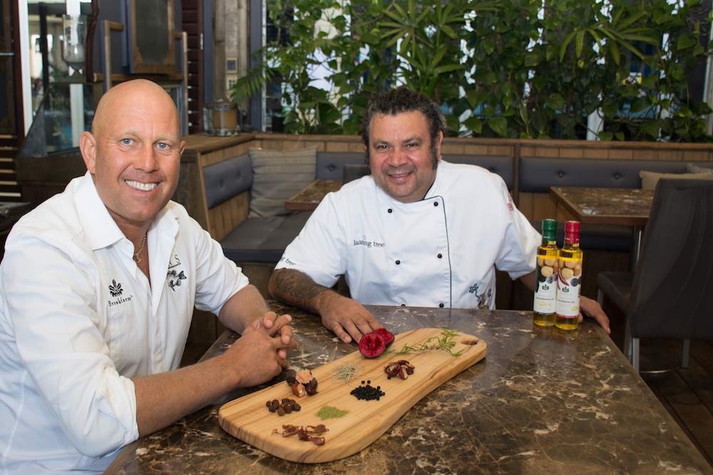 Steven Snow (left) and Clayton Donovan are giving a one-off Wild Food Flavours lunch at Fins Restaurant. Photo: Kirra Pendergast.