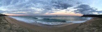 The places you can stay with a caravan.  The glorious Sapphire Beach at Coffs Harbour.