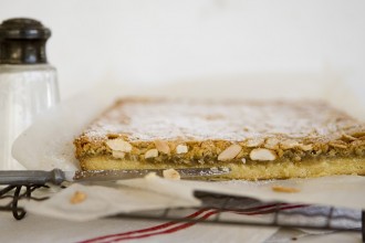 Caramel and Coconut Slice.  Photography: Rodney Weidland.