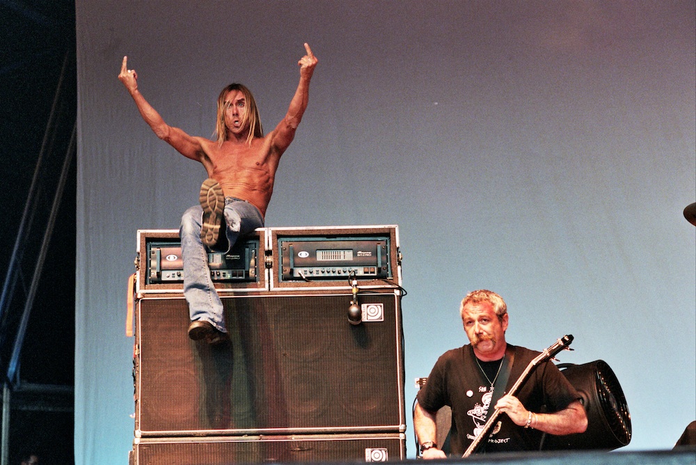 Iggy Pop and the Stooges.  Photo: Tony Mott.