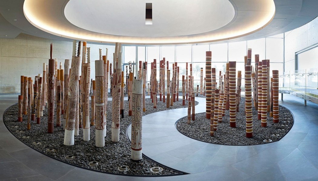 The Aboriginal Memorial at the National Gallery of Australia.