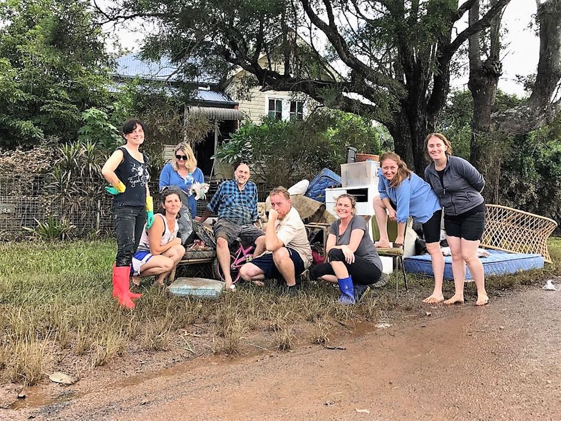 Melissa's clean-up-crew.  The Lismore community turned out in droves to help each other.