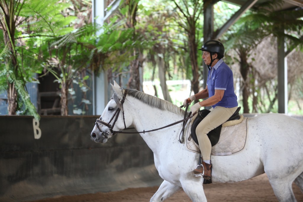 Janet Edgerton on Lucy at their regular Friday lesson.